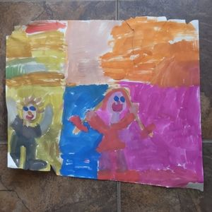 Walentyna's painting - Christmas People